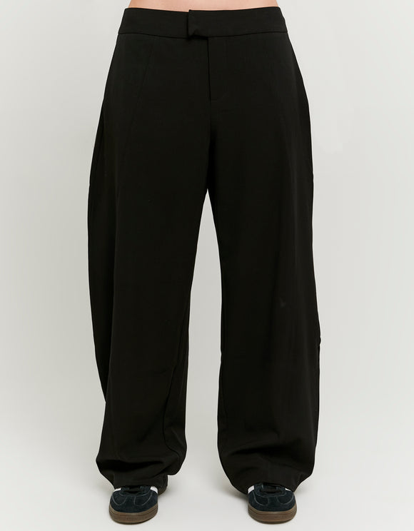 Tally Weijl Black Balloon Trousers, back view on model