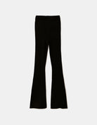 Tally Weijl Knitted Flare Trousers With Belt Black side view