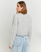 Tally Weijl Grey Jumper With Rhinestones Grey detail view