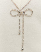 Tally Weijl White Knitted Jumper With Strass Bow White alternate view