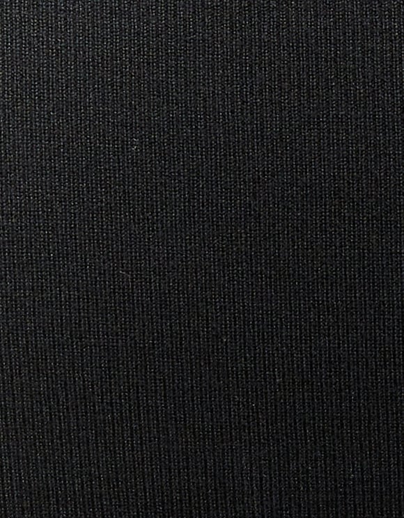 Ladies Black Fitted Knit Sweater-Close Up View