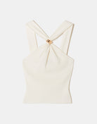 Tally Weijl White Halter Top WHITE side view