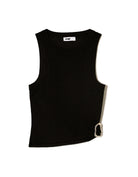Tally Weijl Black Tank Top BLACK back view