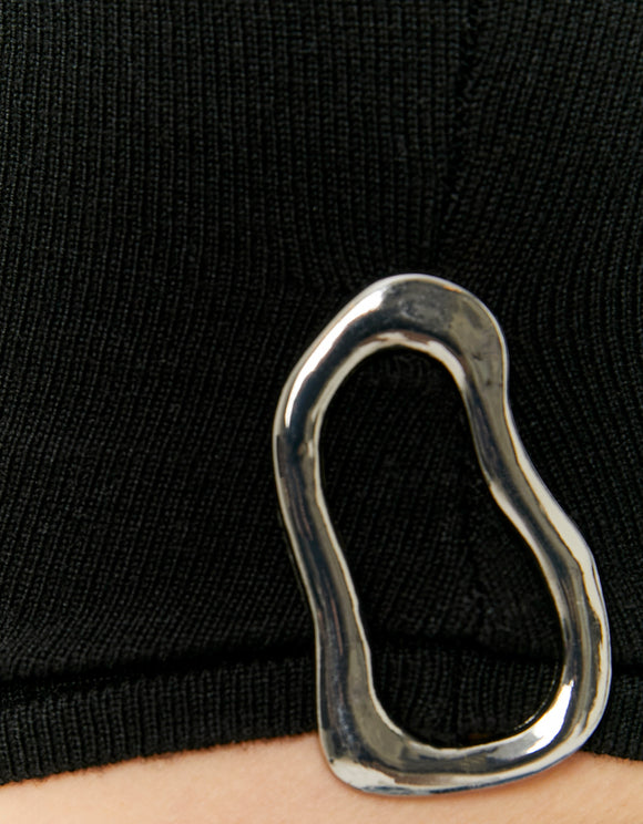 Tally Weijl Black Tank Top, detail view