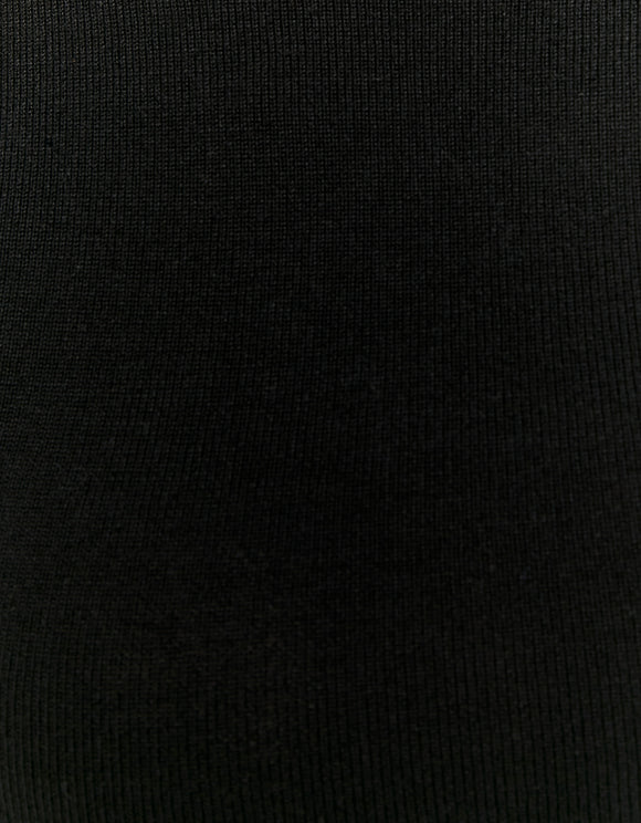 Tally Weijl Black Asymmetric Knitted Top Black side view