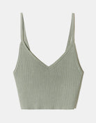 Tally Weijl Knit Top With Straps Green detail view