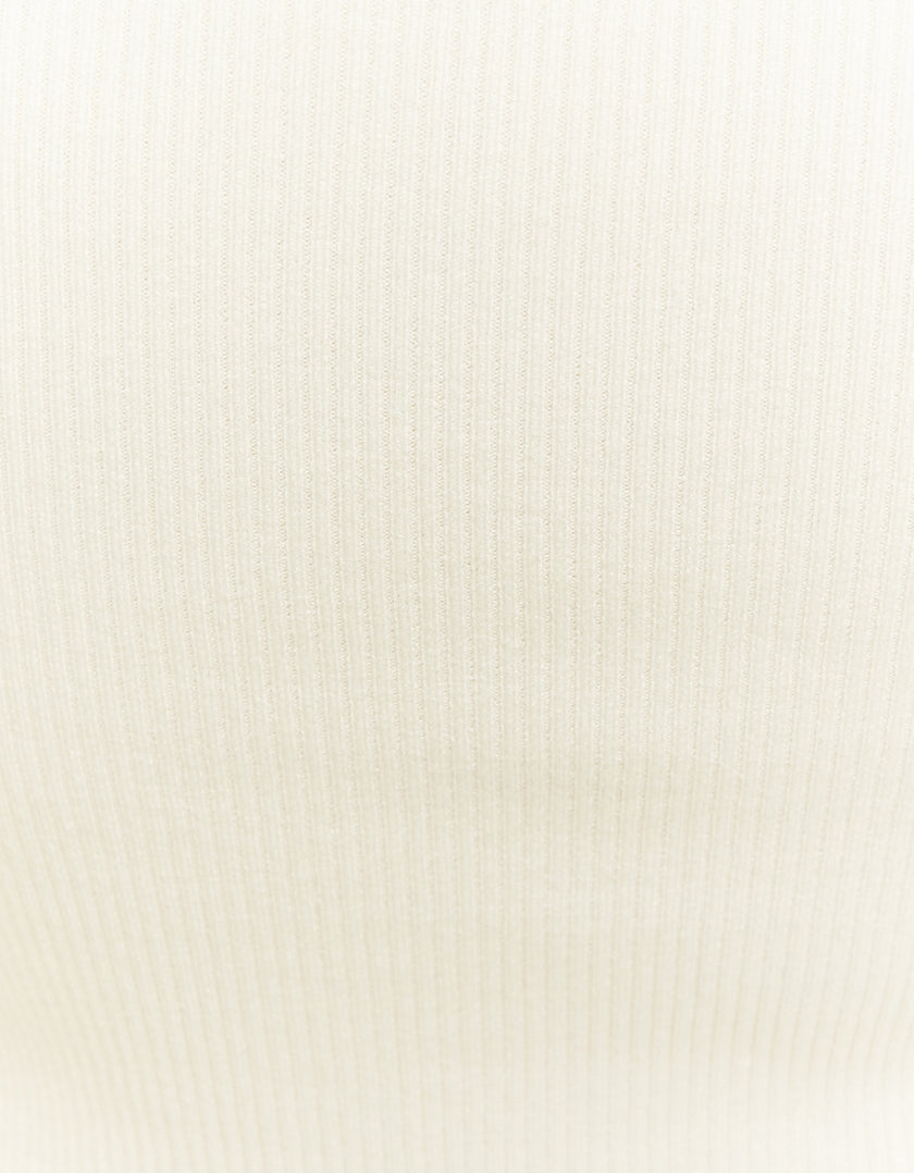 Tally Weijl White Knitted Top Beige side view