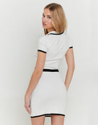 Tally Weijl White Knitted Top With Polo Neck Black/White view 13