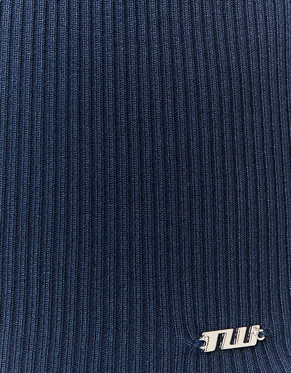 Tally Weijl Blue Striped Knit Top, detail view