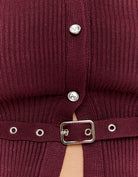 Tally Weijl Purple Knitted Cardigan PURPLE side view