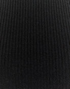 Tally Weijl Black Ribbed Fitted Sweater Black flat front view