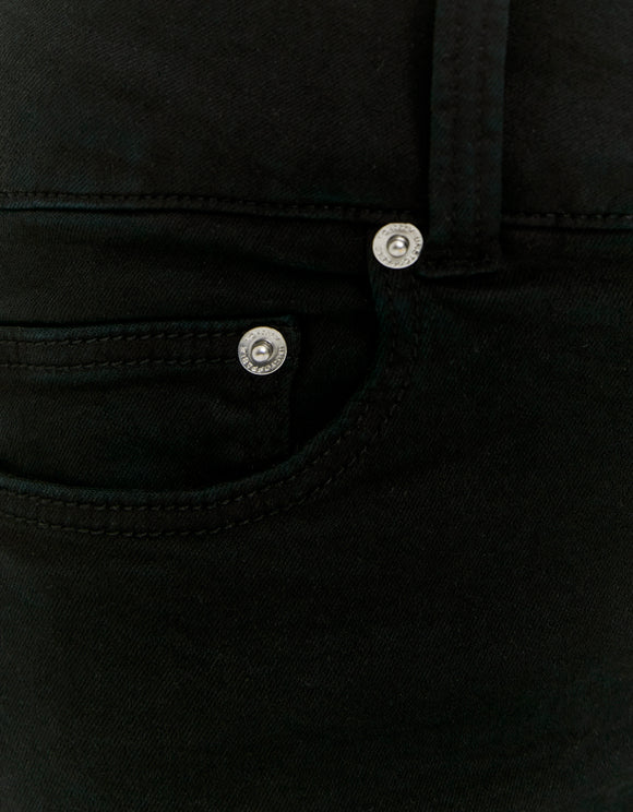 Tally Weijl Black Low Waist Shorts, pocket and rivet detail