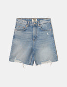 Tally Weijl High Waist Bermuda Shorts BLUE back view