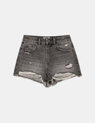 Tally Weijl High Waist Grey Mom Shorts GREY side view