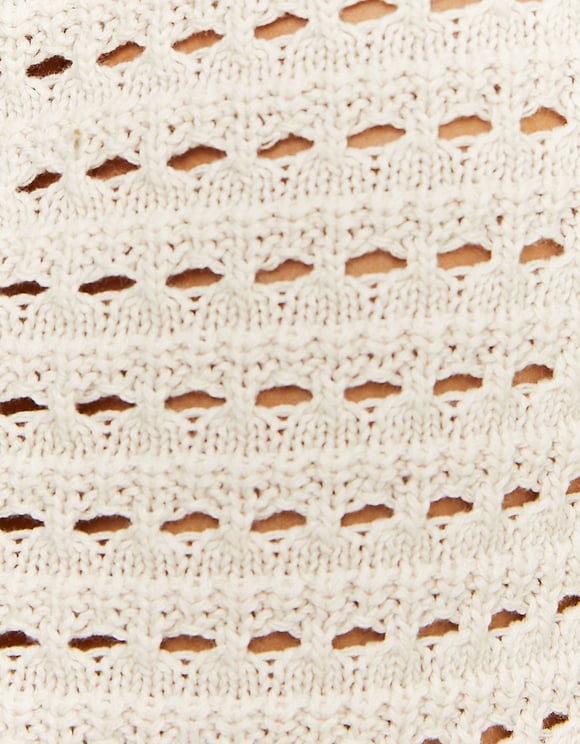 Ladies Crochet Mini Skirt-Close Up View