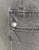 Tally Weijl Grey Denim Skirt With Cargo Pockets GREY flat front view
