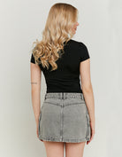 Tally Weijl Grey Denim Skirt With Cargo Pockets GREY detail view