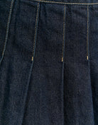 Tally Weijl Pleated Denim Skirt BLUE side view