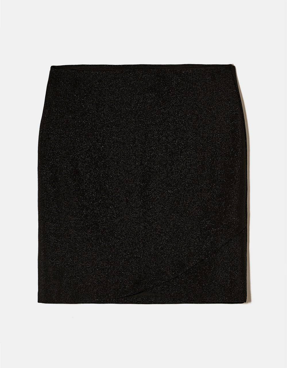 Ladies Black Lurex Skirt-Ghost Front View