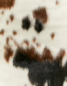 Tally Weijl Cow Printed Zip Up Skirt Brown/White flat front view
