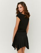 Tally Weijl Black Asymmetric Skirt Black detail view