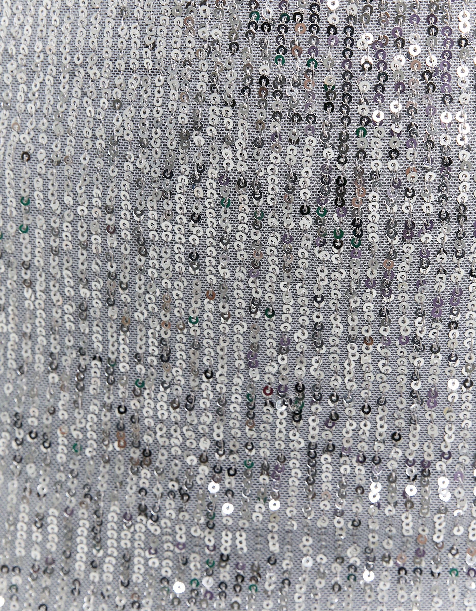 Tally Weijl Sequined Skirt With Slit GREY flat front view