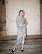 Tally Weijl Sequined Skirt With Slit GREY detail view