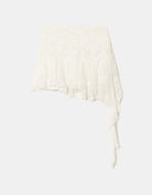 Tally Weijl White Mini Skirt WHITE side view