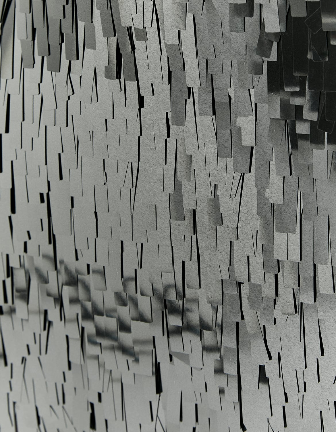 Ladies Silver Sequined Skirt-Closer View of Pattern