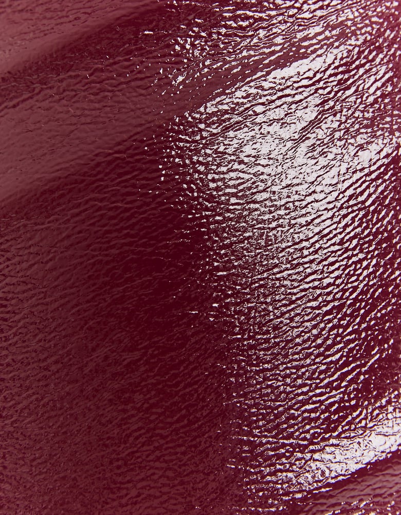 Tally Weijl Burgundy High Waist Skort Burgundy side view