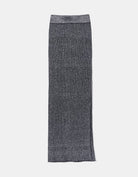 Tally Weijl Knit Lurex Skirt With Slit Black back view