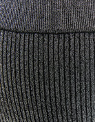 Tally Weijl Knit Lurex Skirt With Slit Black side view