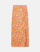 Tally Weijl Light Floral Skirt With Slit Multi Colour front view