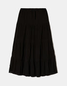 Tally Weijl Long Black Skirt BLACK back view