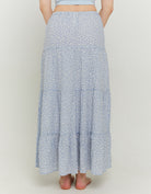 Tally Weijl Long Blue & White Floral Shirt Blue/White detail view