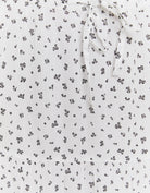 Pattern detail on floral maxi skirt