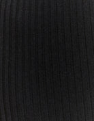 Tally Weijl Black Ribbed Skirt With Slit Black flat front view