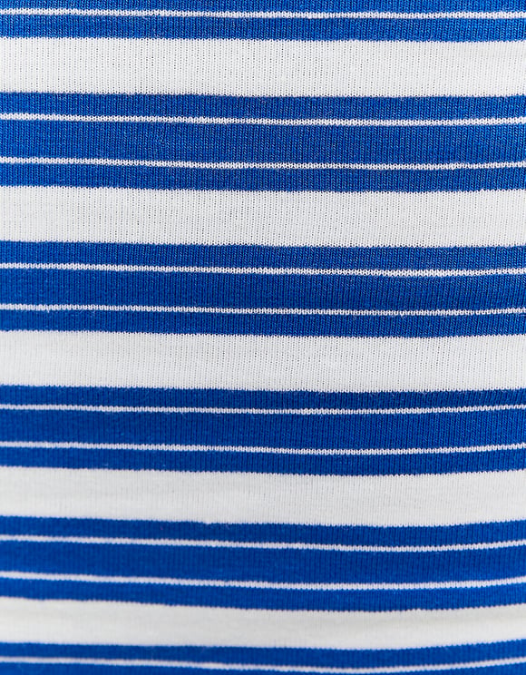 Tally Weijl Striped Crop Top WHITE back view