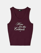 Tally Weijl Purple Tank Top With Print PURPLE back view