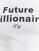 Tally Weijl White Future Millionaire Printed Tank Top WHITE model back view