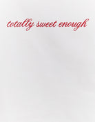 Tally Weijl White Strappy Top With Totally Sweet Enough Print WHITE side view