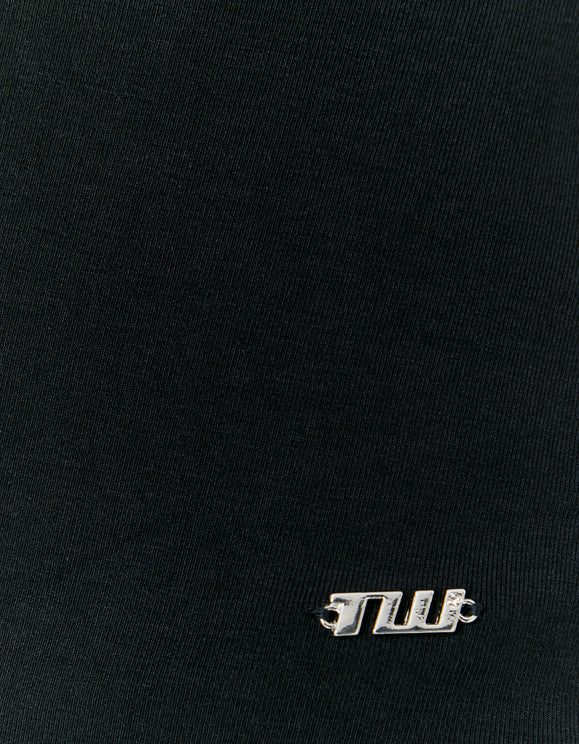 Tally Weijl Black Asymmetric Top, detail view