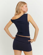 Tally Weijl Blue Asymmetric Top Blue detail view
