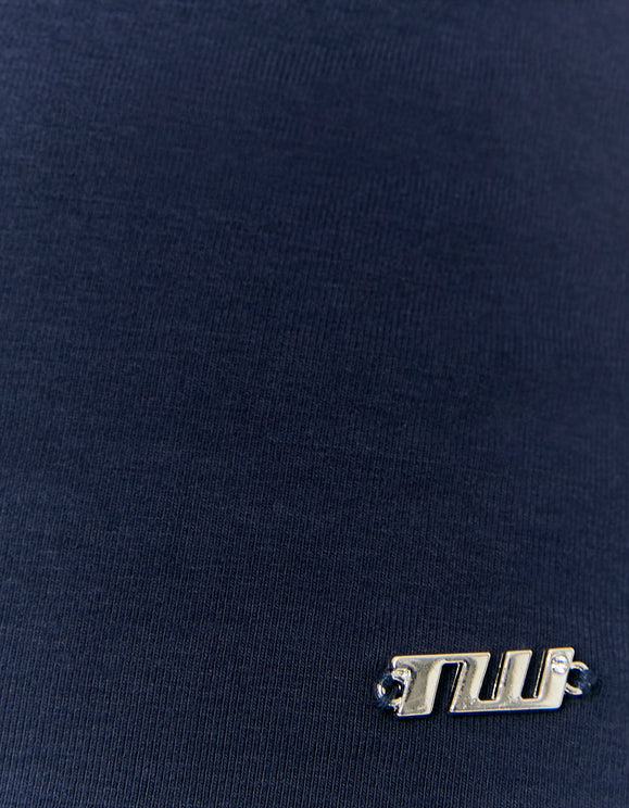 Tally Weijl Blue Asymmetric Top, detail view