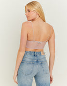 Tally Weijl Lilac Lace Bralette Purple model front view