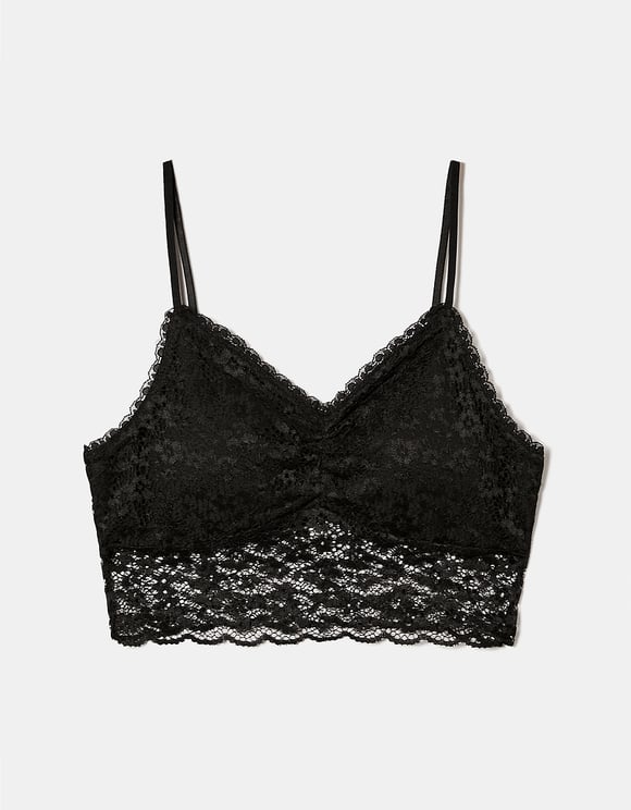 Tally Weijl Bralette Black With Lace Black front view