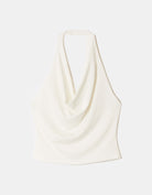 Tally Weijl White Backless Halter Top WHITE back view
