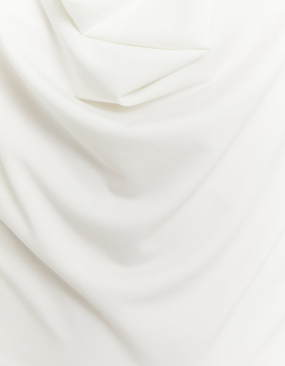 Tally Weijl White Backless Halter Top, detail view
