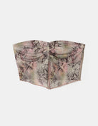 Tally Weijl Animal Print Bandeau Top multi back view