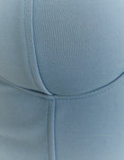 Tally Weijl Blue Corset Top With Chain Strass Straps BLUE side view